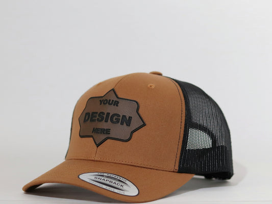 Custom Leather Patch Hat – Design Your Own